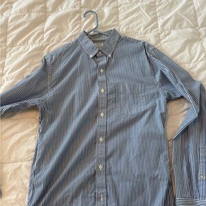 Bonobos Blue and White Striped Casual Shirt